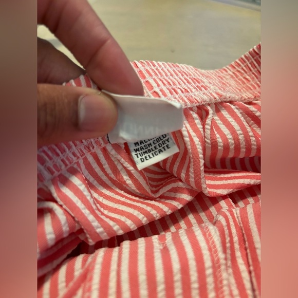 Alfred Dunner Womens Pink Striped Comfort Elastic Waist A-Line Skirt Size 6 VTG - Picture 6 of 9